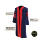 Custom Doctoral Graduation Tam, Gown and Hood Package - Doctorate Regalia - Image 3