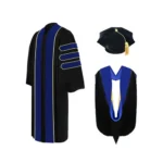 Classic Doctoral Graduation Tam, Gown & Hood Package - Image 2