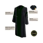 Custom Classic Doctoral Gown and Hood Package - Image 4