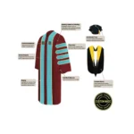Classic Doctoral Graduation Tam, Gown & Hood Package - Image 5