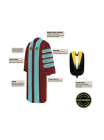 Classic Doctoral Graduation Tam, Gown & Hood Package - Image 4