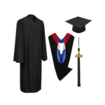 Matte Bachelors Cap, Gown, Tassel & Hood Package