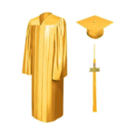 Shiny Antique  Bachelors Cap & Gown - College & University