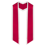 Hunter  Slanted Graduation Stole with Gold Trim - Image 12